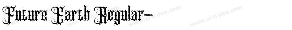 Future Earth Regular字体转换